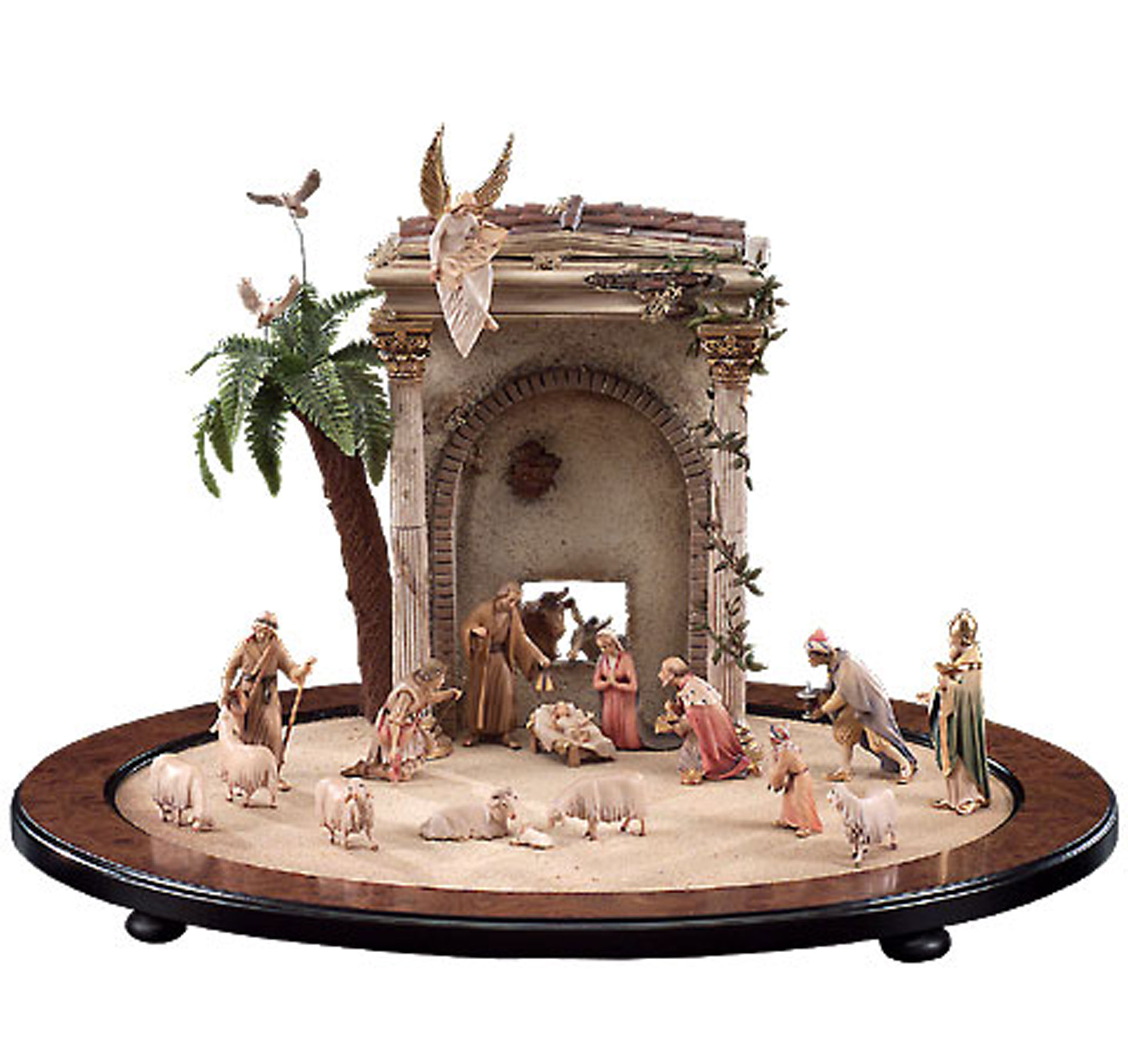 Set of 21 pieces + temple (Venetian Nativity)