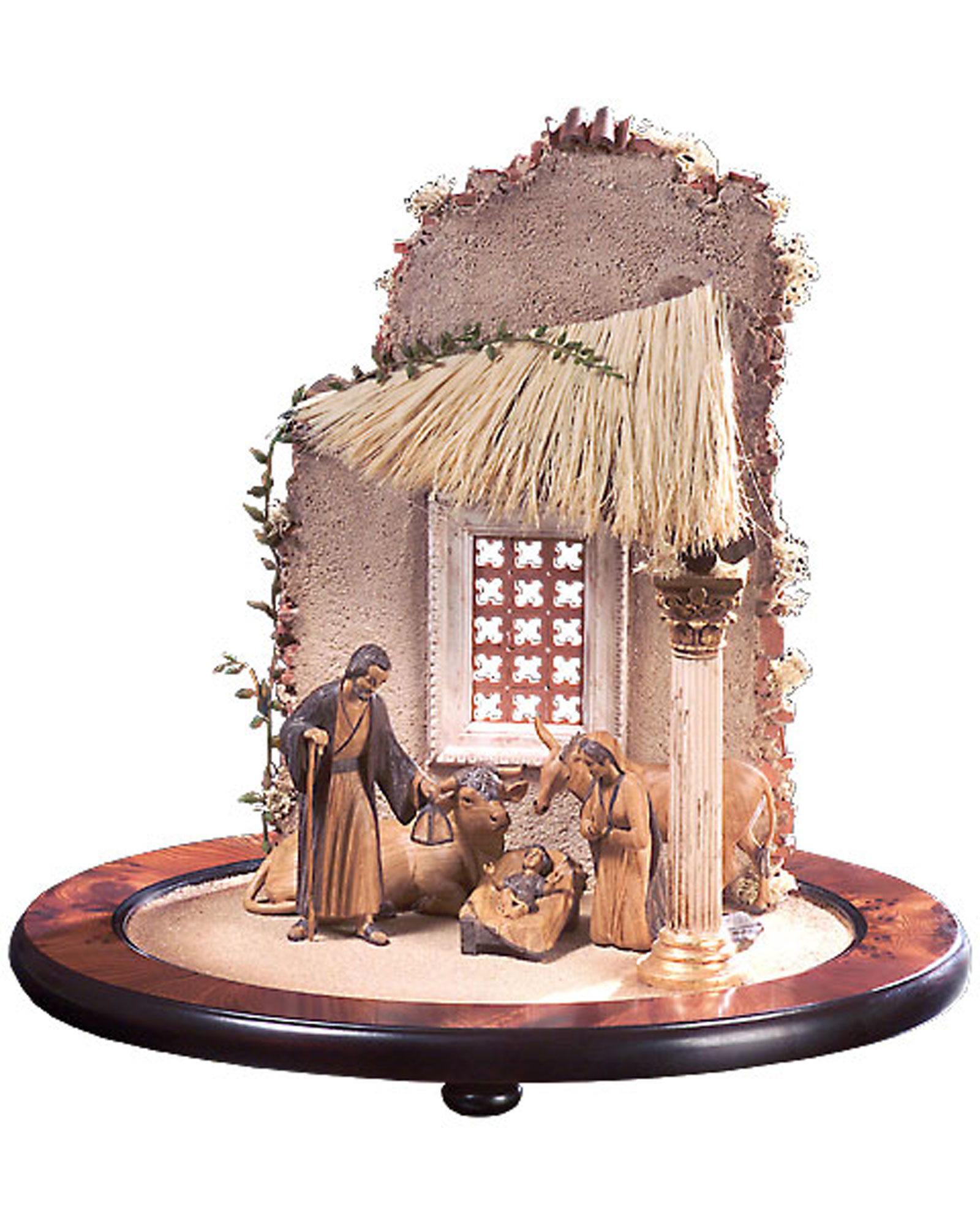 Holy Family + ruine + Ox + Donkey (Venetian Nativity)