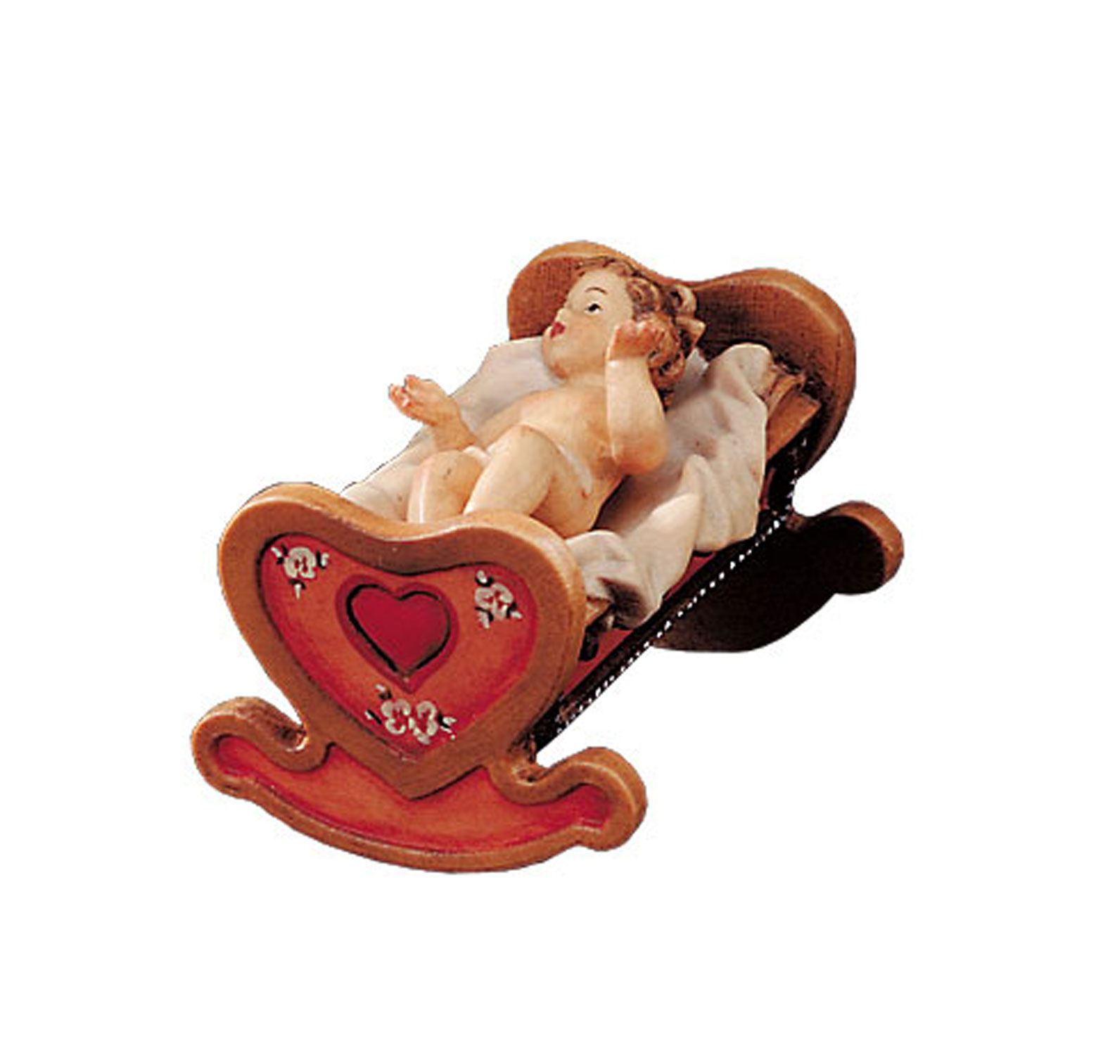 Infant Jesus with cradle 2 pieces (Folkloristic Nativity)