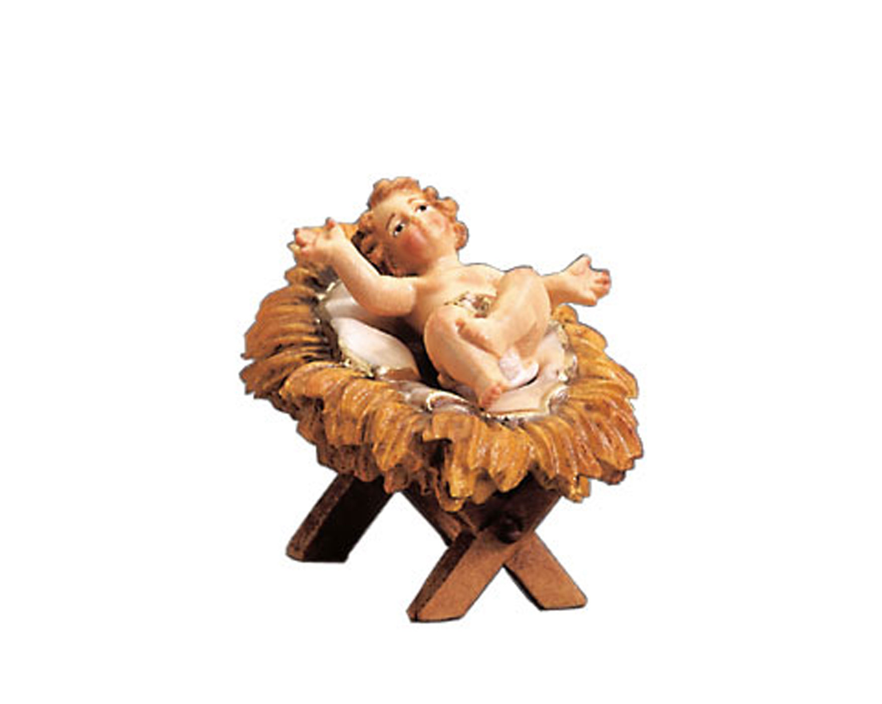 Infant Jesus with cradle 2 pieces (Folkloristic Nativity)