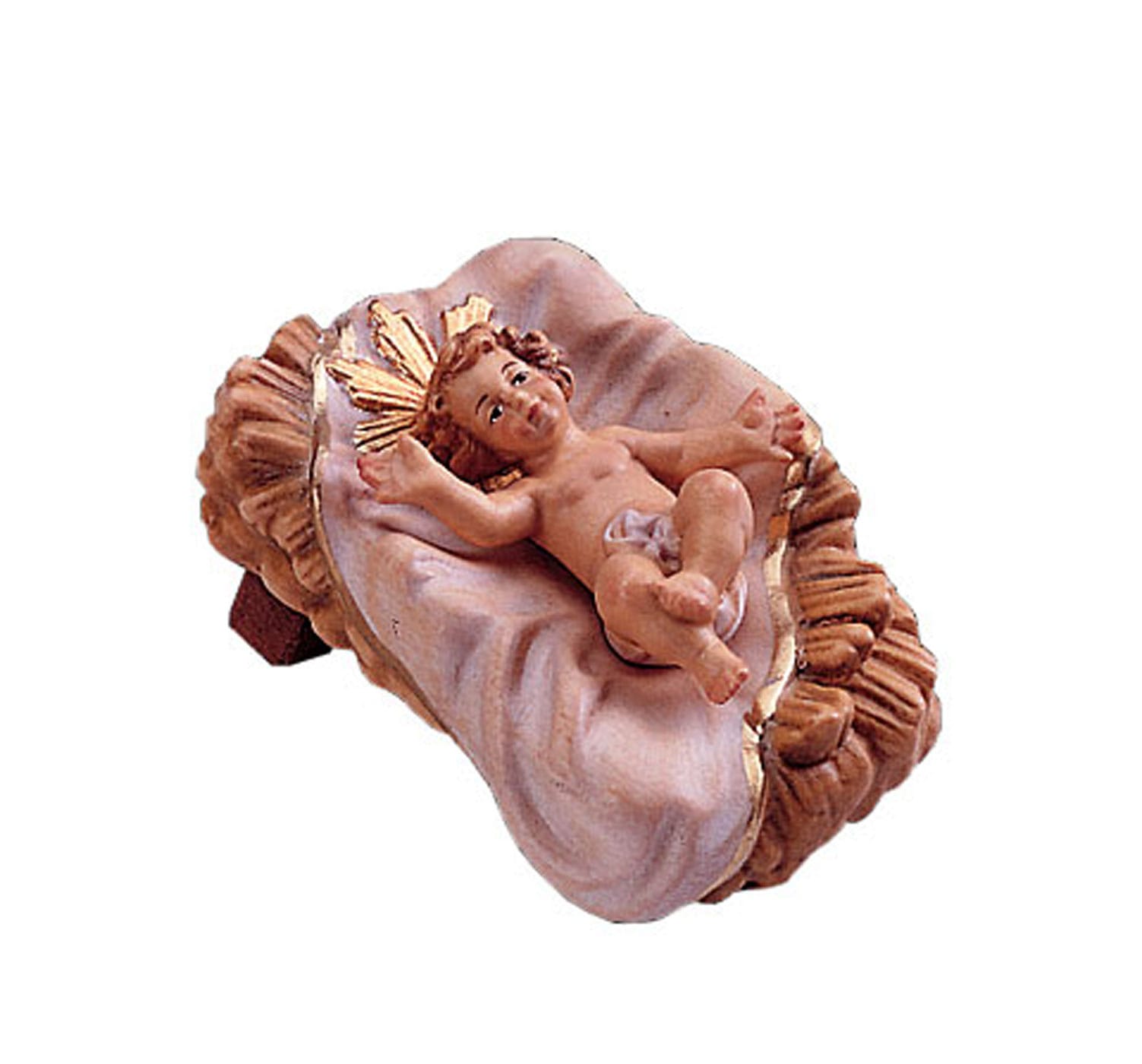 Infant Jesus with cradle in 2 pieces (Rupert Nativity)