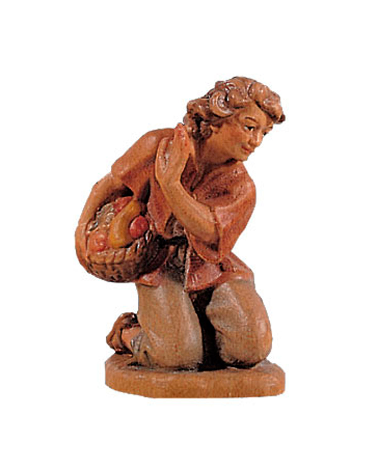 Child kneeling with fruit-basket (Highlander Nativity)