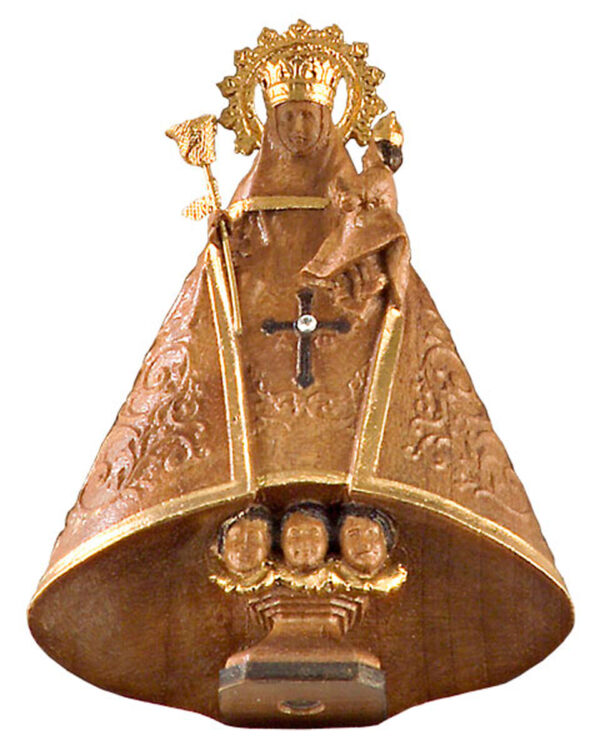 Virgen de Covadonga. (Imagen en madera)-0