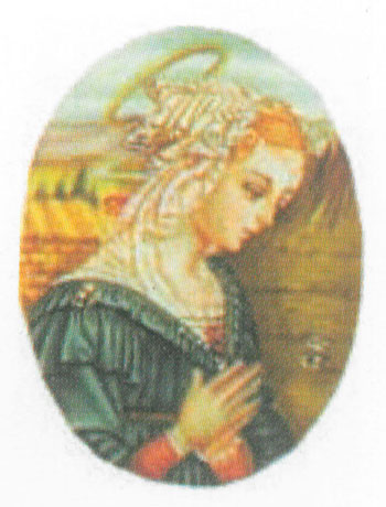 Madonna in worship medal (Filippo Lippi)