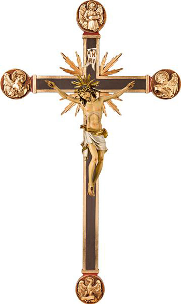 Corpus cross Evangelists and rays (Crucifix)