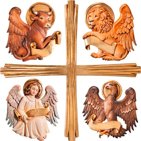 Four Evangelists symbols to hang with Cross