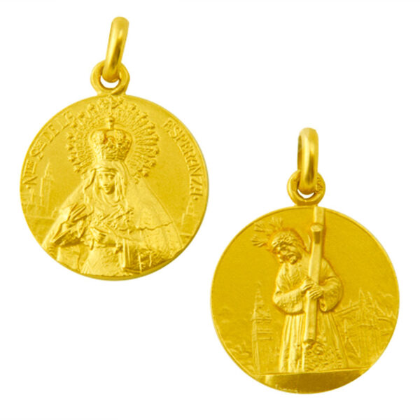 Medal. Scapular Our Lady of Macarena/Jesus of the Great Power -Spain-