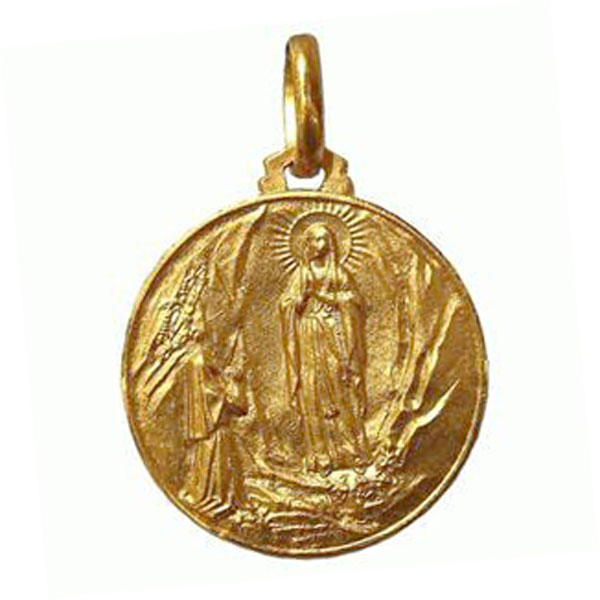 Medalla de la Virgen de Lourdes