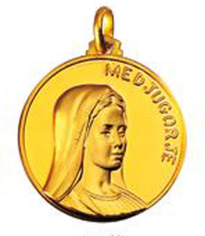 Medalla de la Virgen de Medjugorje