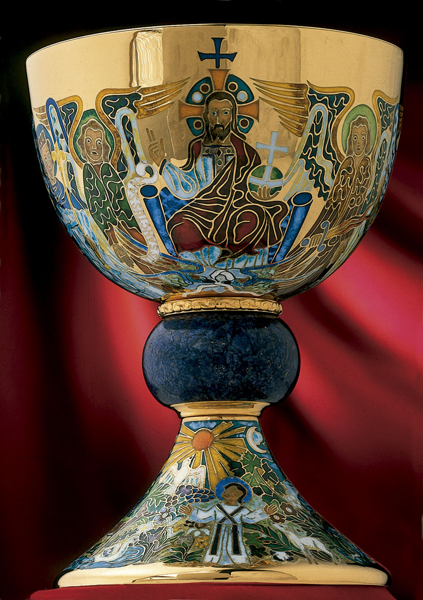 Chalice & Paten Pantocrator (enamel)