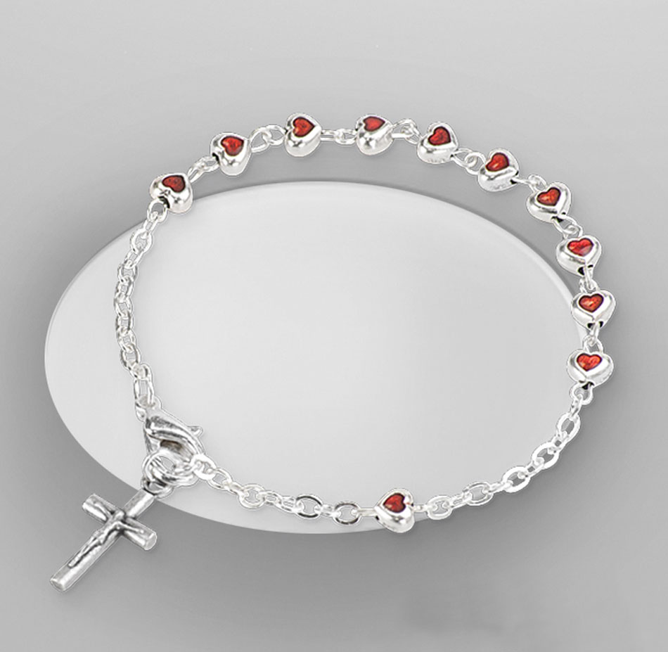 Hearts Bracelet. Close with clasp.