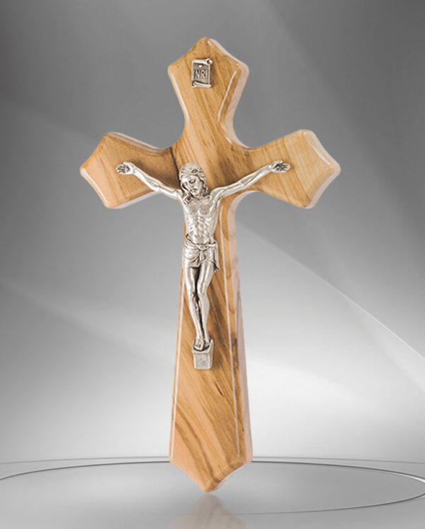 Olive wood crucifix