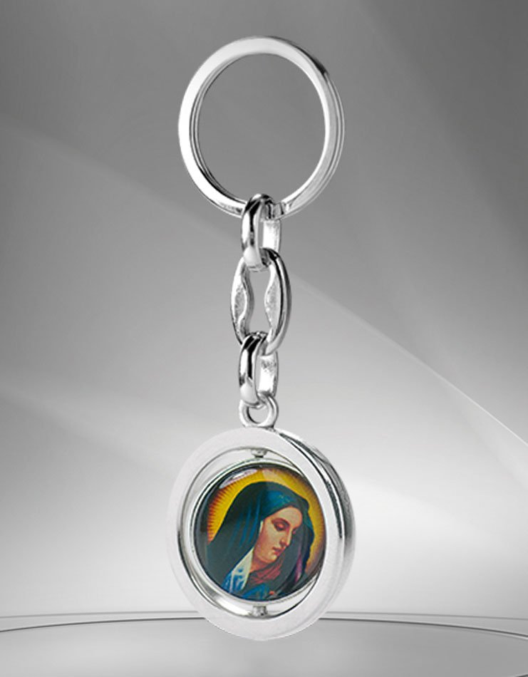 Religious keychain. Metal