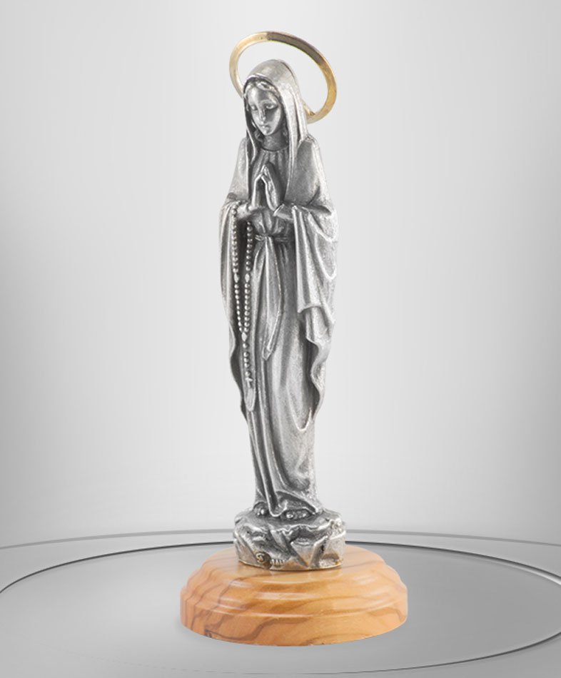 Virgen de Lourdes. Metal