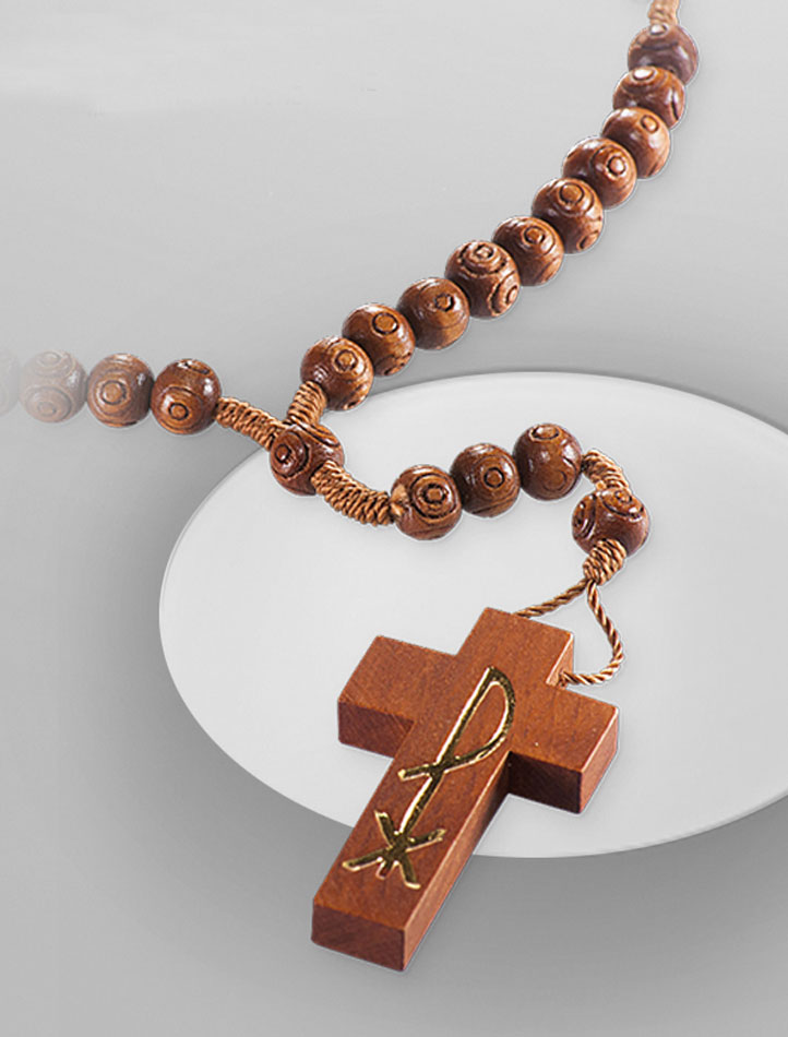 Olive wood rosary