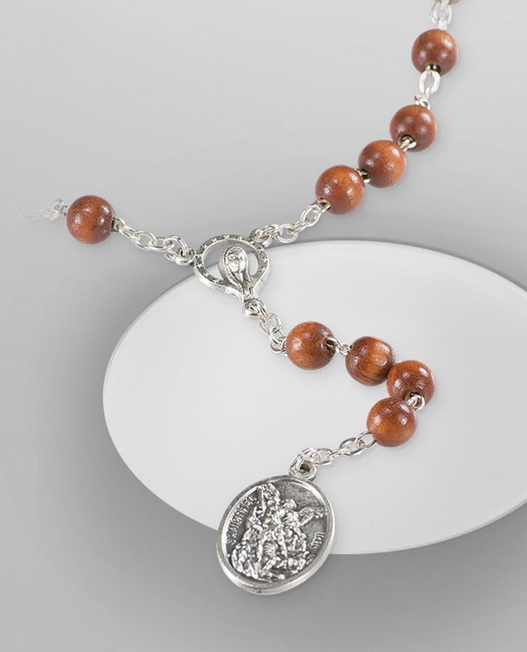 Rosary of de Saint Michael Archangel. Rosary beads 6 mm.