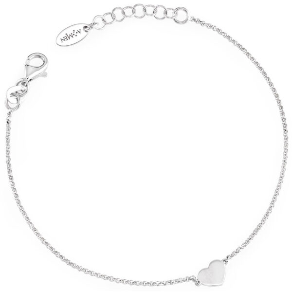 Pulsera Corazon. Plata de ley. Varios acabados. AMEN-0