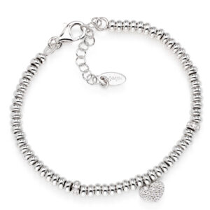 Heart bracelet (Woman). Sterling silver 925. Various finishes. AMEN