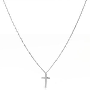 Cross choker. Sterling silver.  AMEN