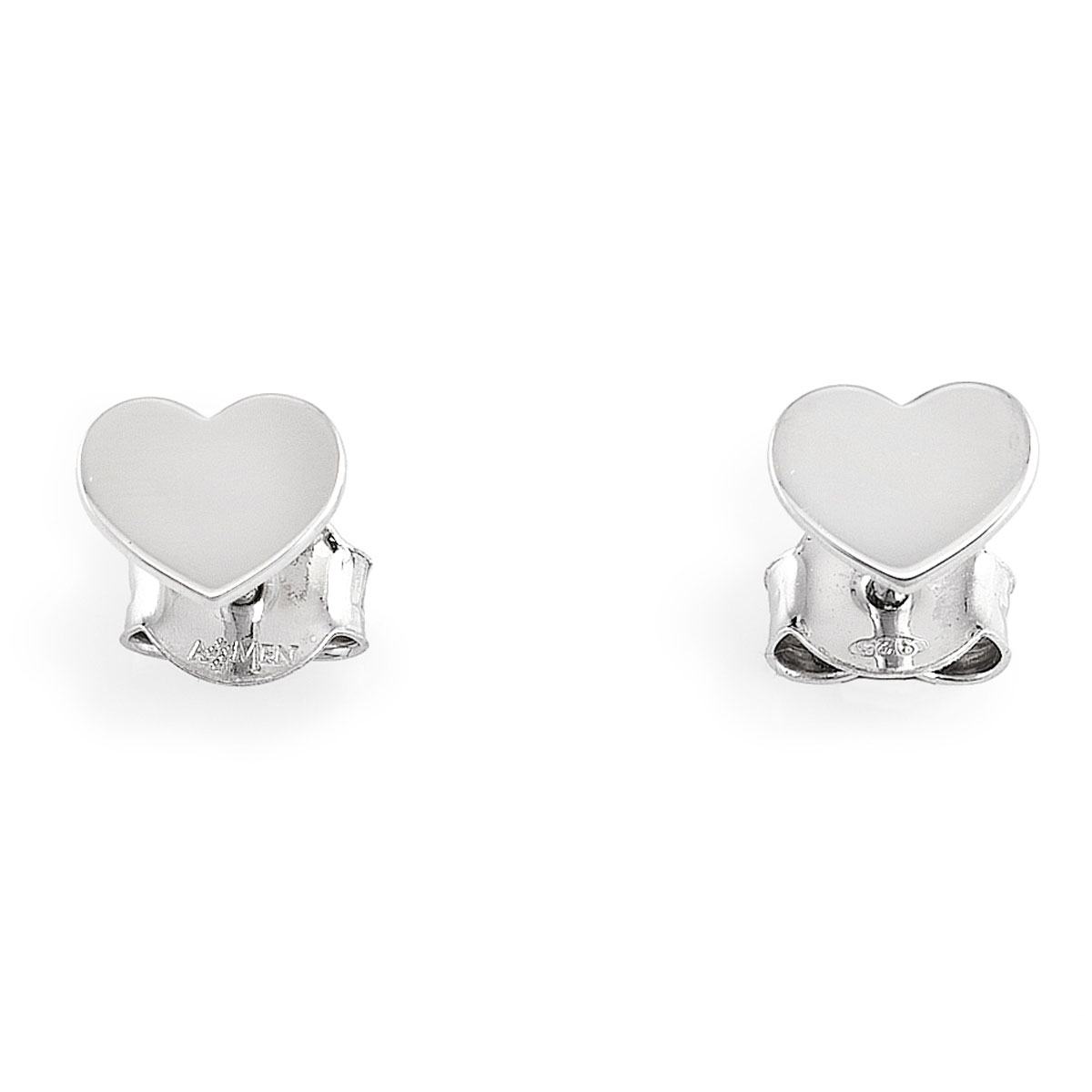 Heart earringses. Sterling silver 925. AMEN