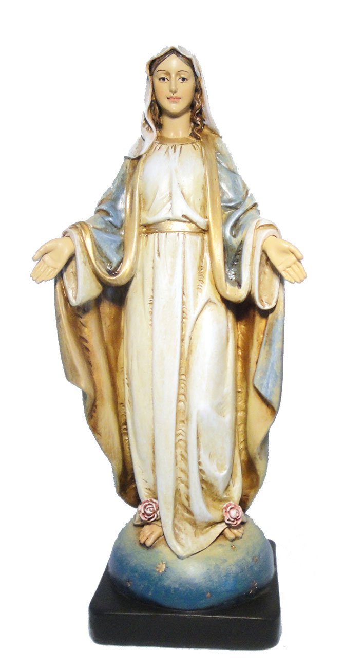 Virgen Milagrosa. Fibra de vidrio