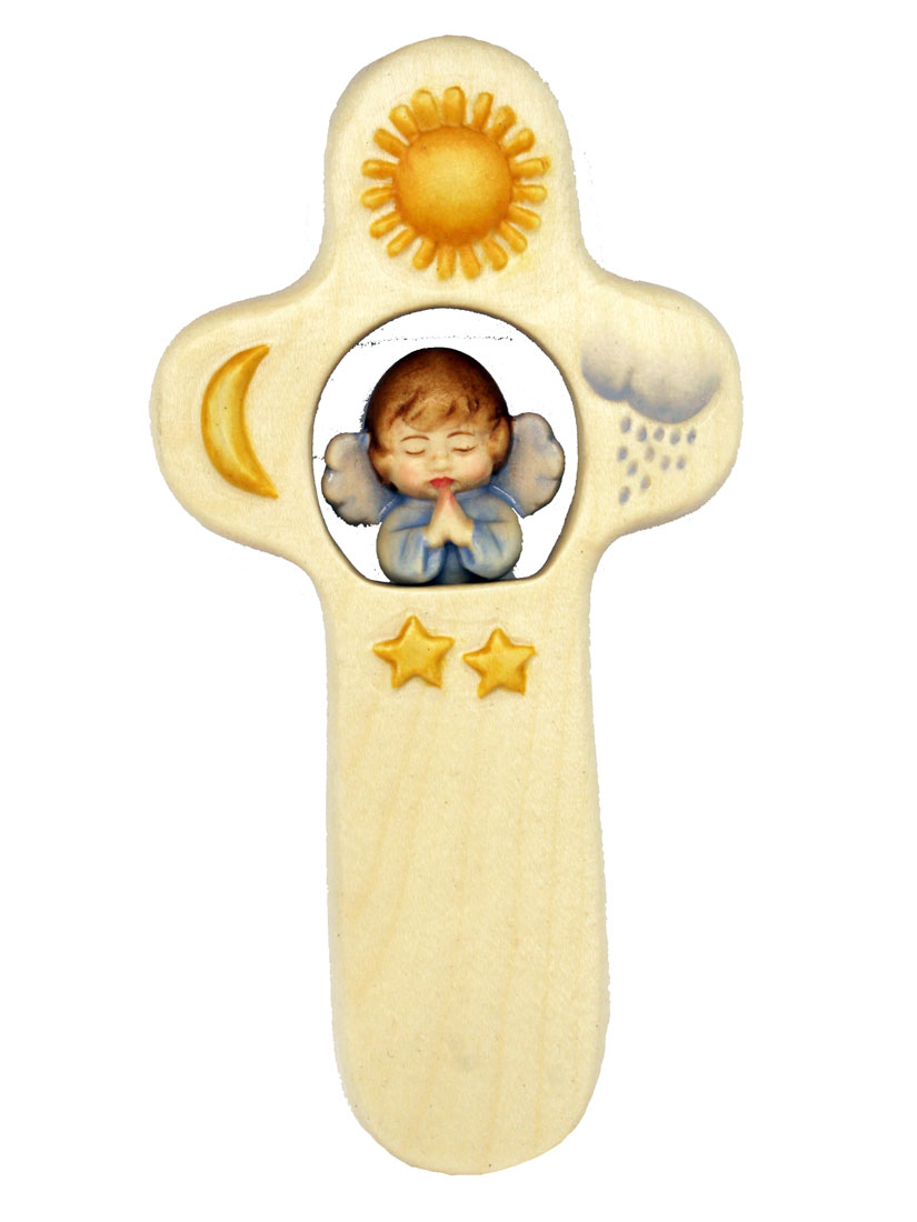 Children’s cross with Angel and sun