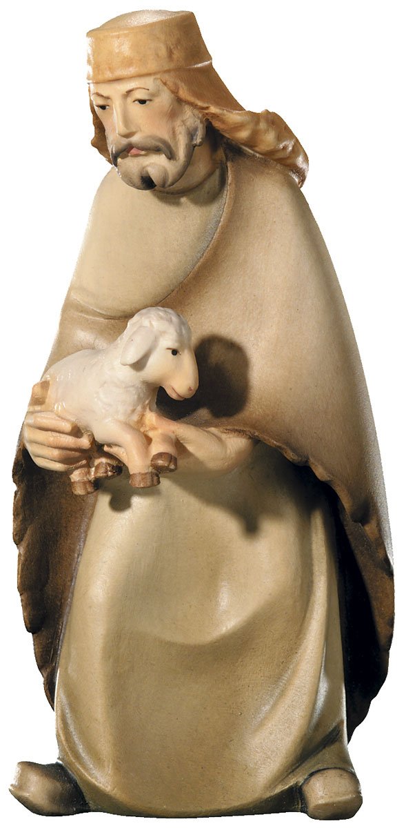 Shepherd with lamb (Leonard Nativity)