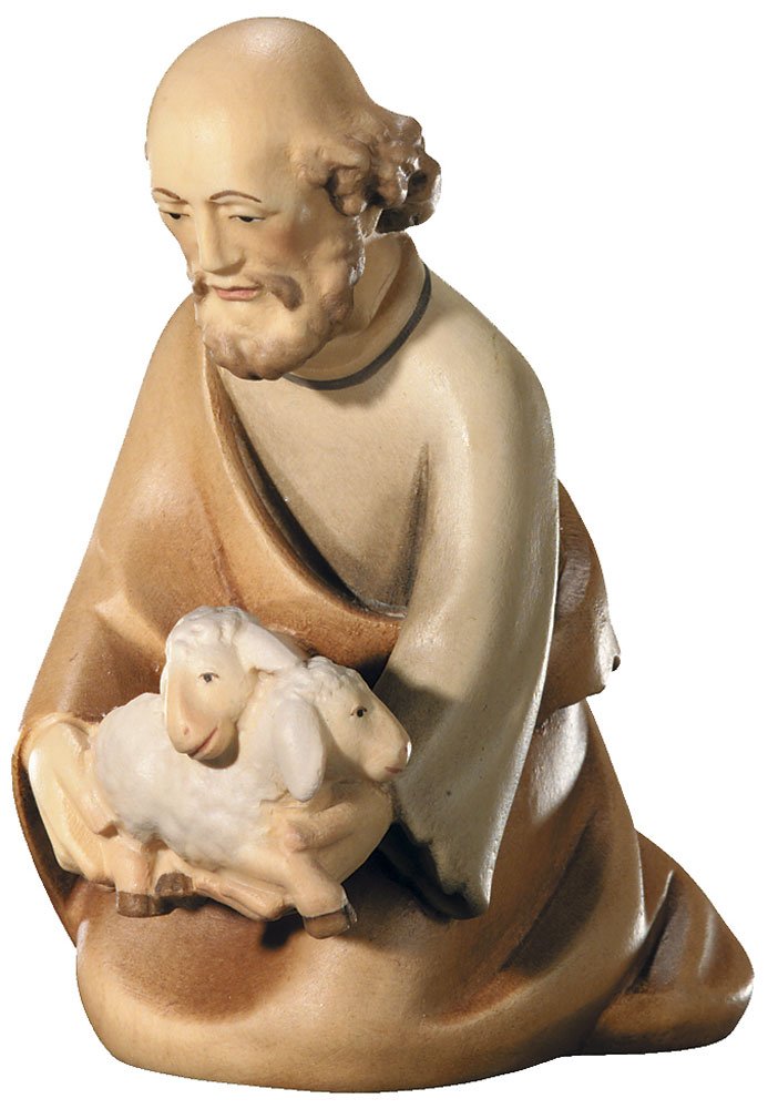 Shepherd with lamb (Leonard Nativity)