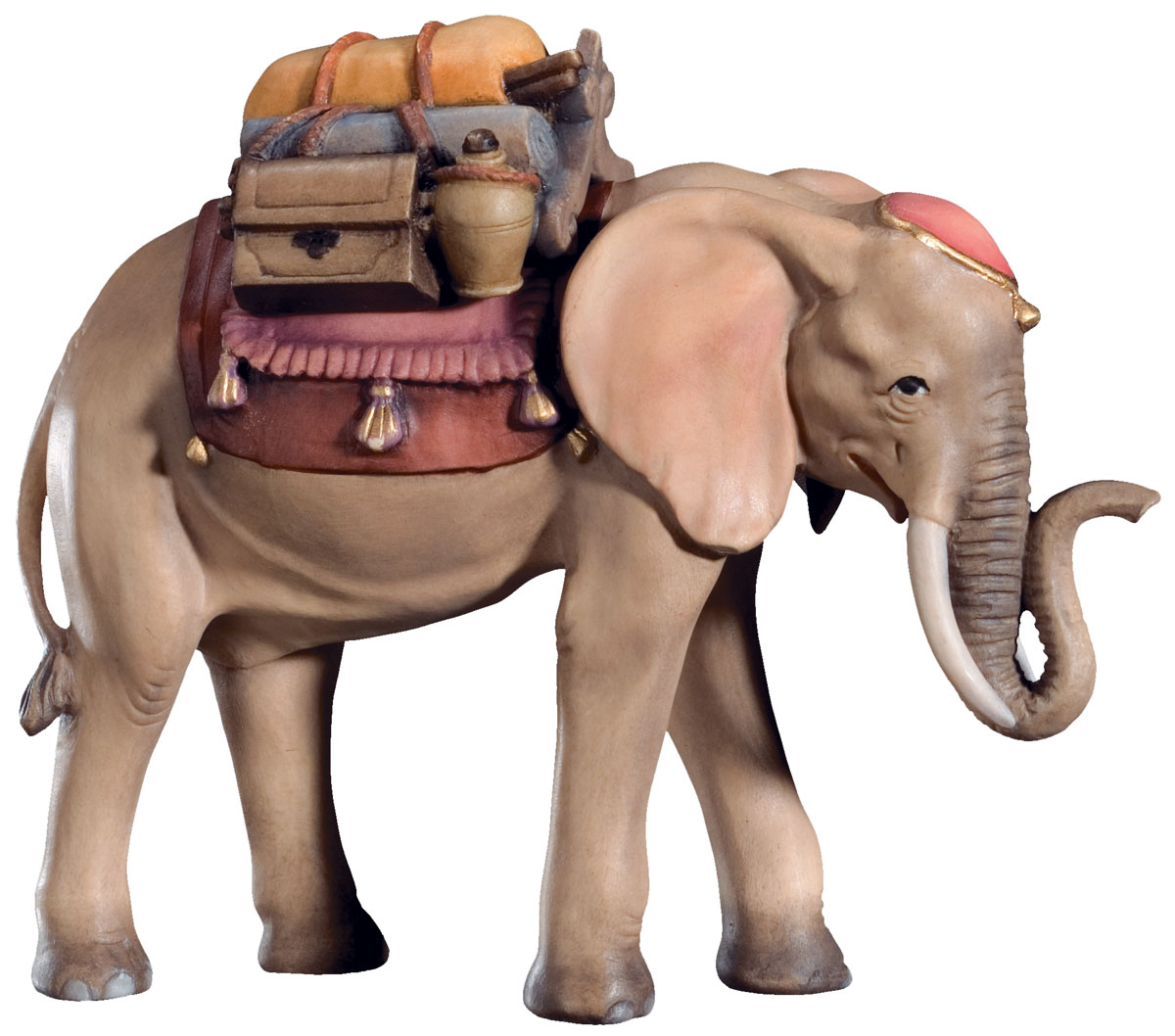 Elephant with luggage (Leonard Nativity)