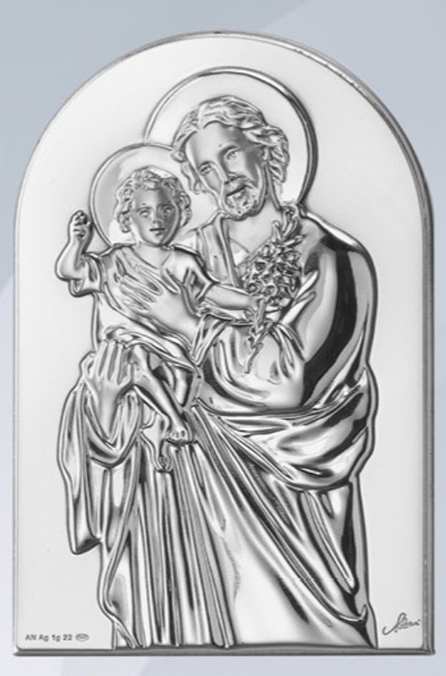 Saint Joseph altarpiece. Laminated silver