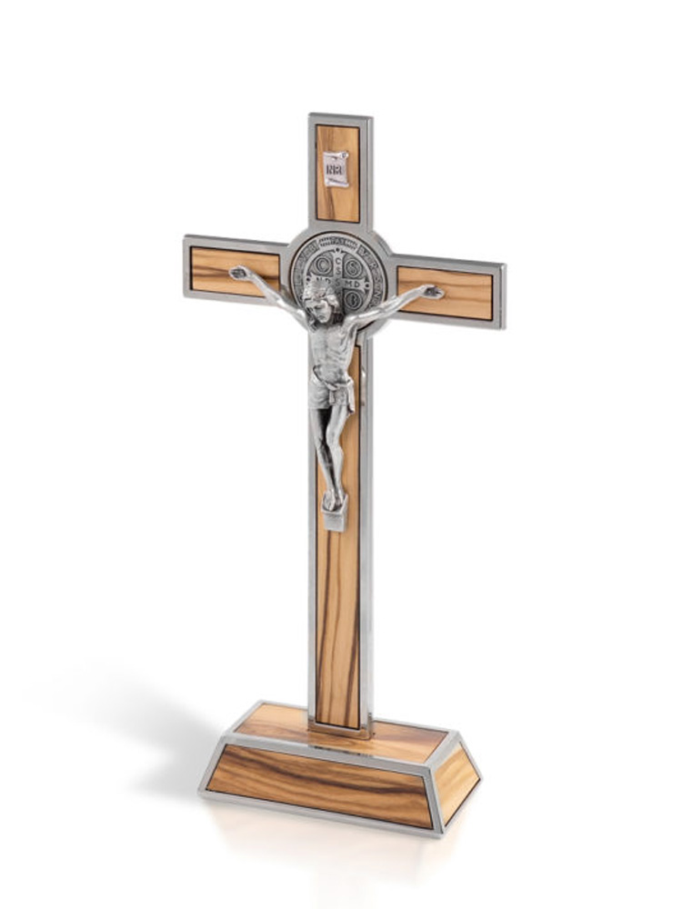 Saint Benedict cross. Olive