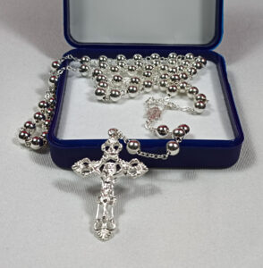 Rosario 6 mm. Plata ley 925