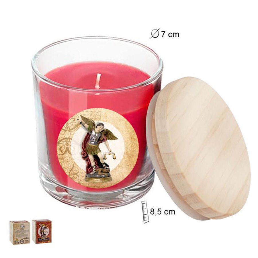 Saint Michael candle