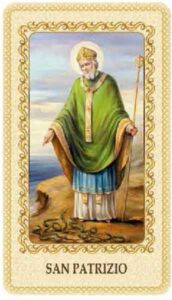 Estampa de San Patricio plastificada