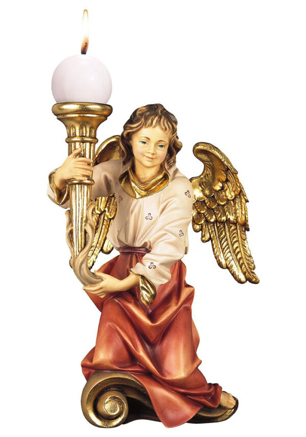 Worshiping angel with candle