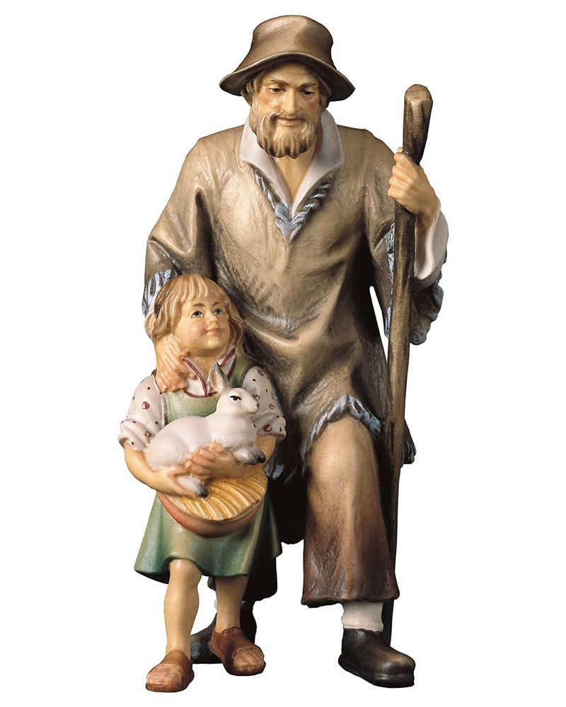 Shepherd with girl (Casales Nativity)