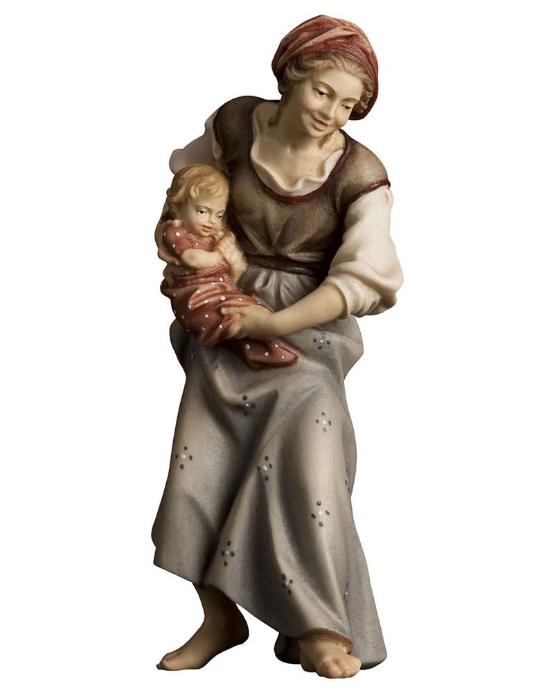 Shepherdess with baby (Casales Nativity)