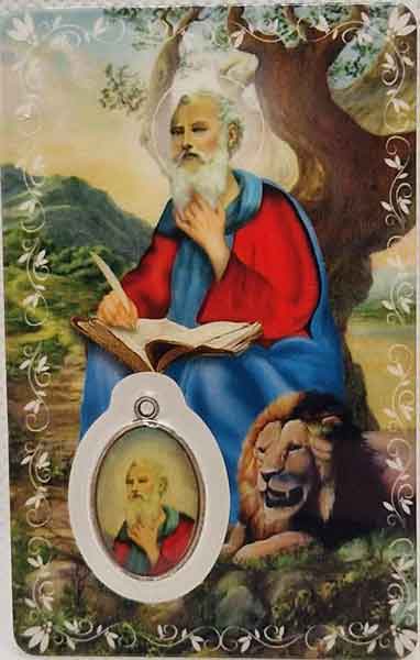 Print of Saint Mark the Evangelist with medal