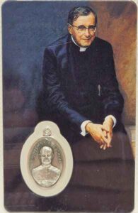 Estampa de San Jose Maria Escriva con medalla