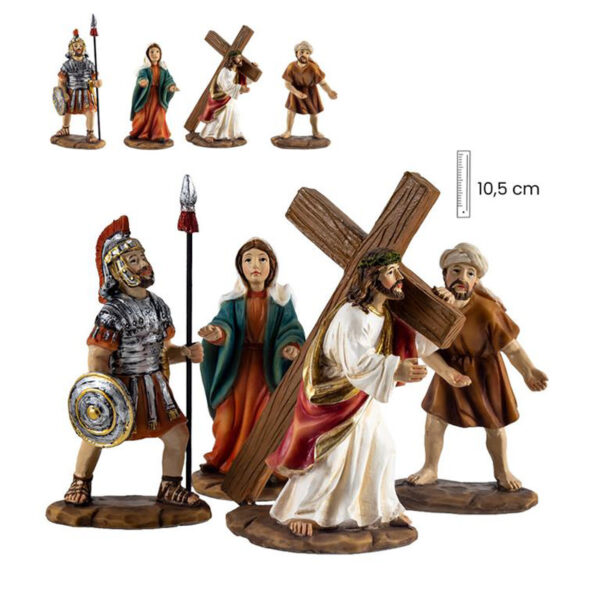 Jesus on the road to calvary (Set 4 pieces)