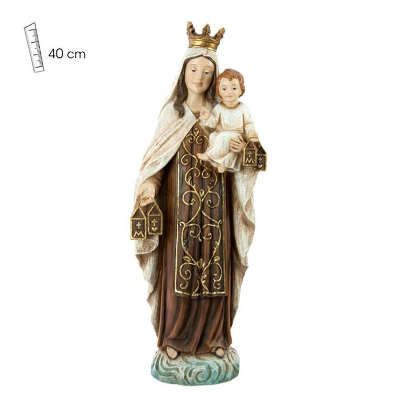 Our Lady of Mount Carmel wood effect. Various sizes.