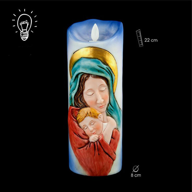 Our Lady with child candle