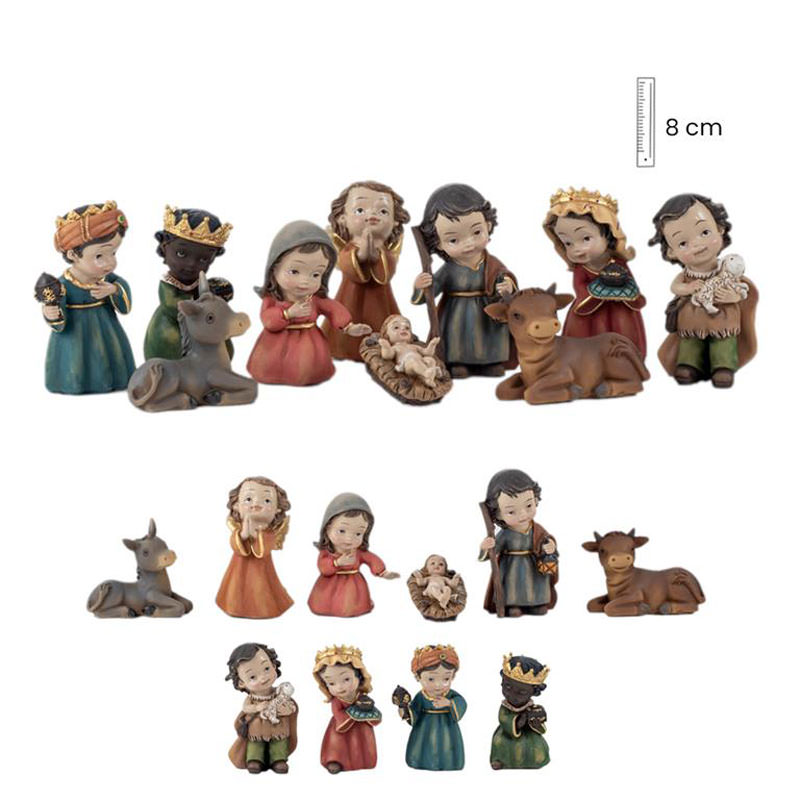 Children’s nativity, 10 pieces