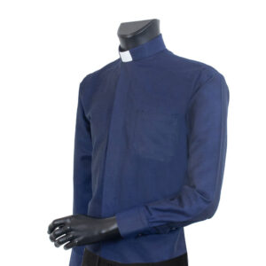 Camisa Clergyman. Manga larga. Mixto Algodón-Seda. Varios colores.
