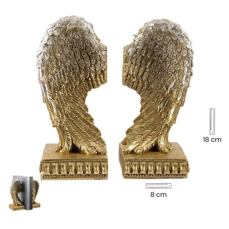 Pair of wing-shaped bookends