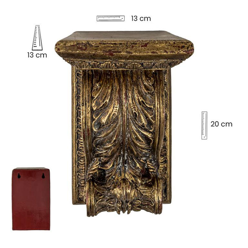 Gold pedestal. 13 cm.