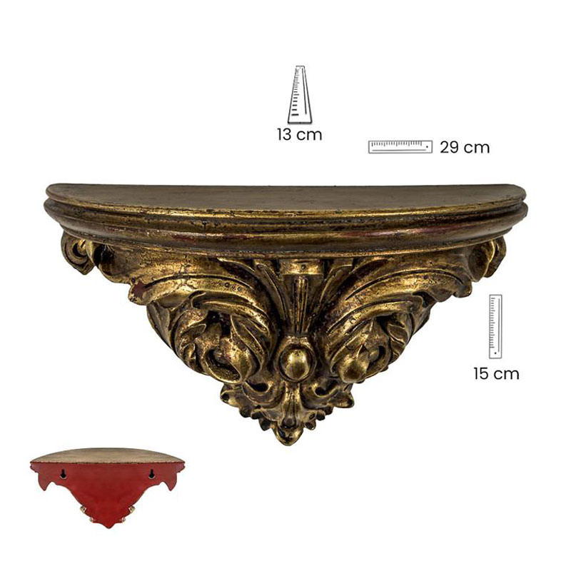 Gold pedestal. 29 cm.