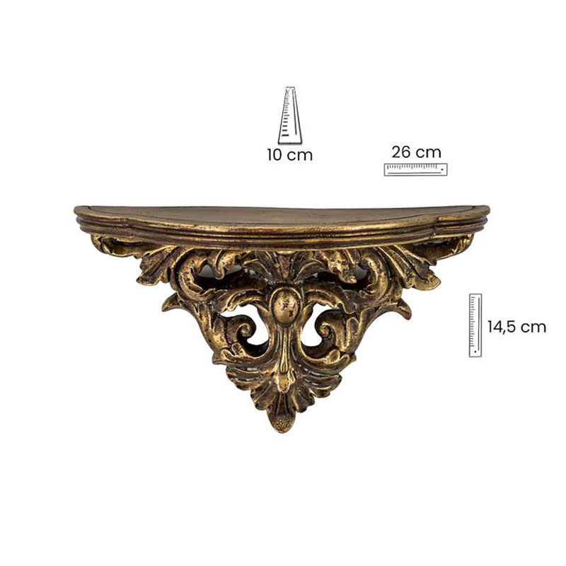 Gold pedestal. 26 cm.