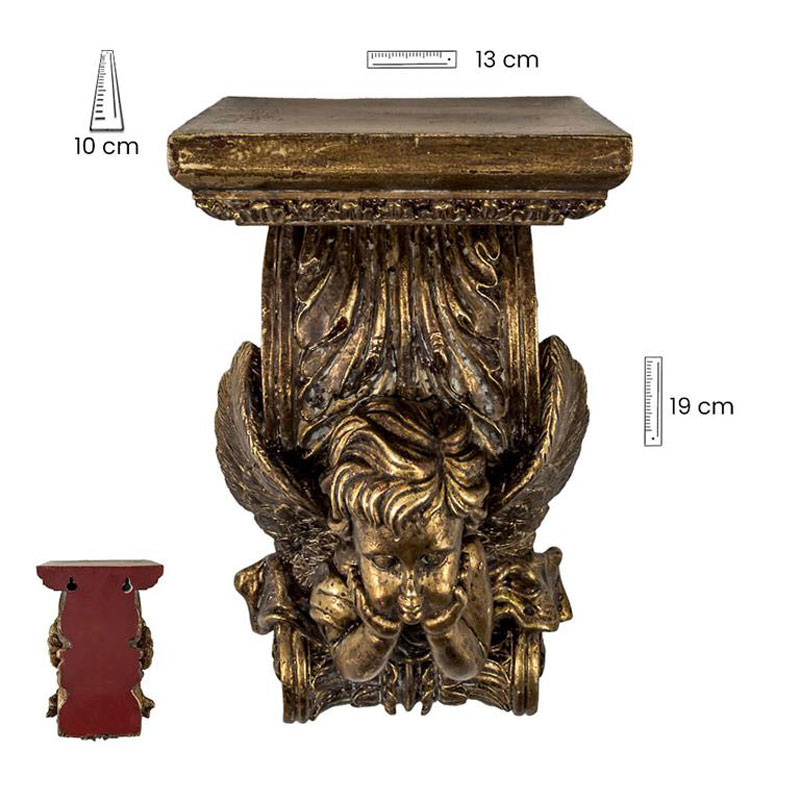 Gold pedestal. 13 cm.