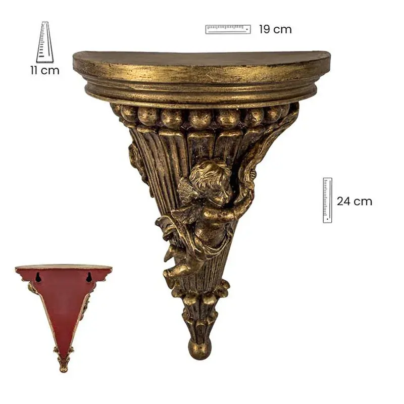 Gold pedestal. 24 cm.